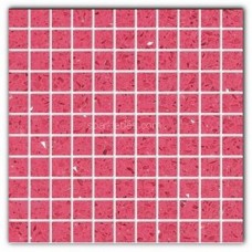 Gulfstone Quartz Jordan pink sparkly mirror tile in 2.5x2.5cm