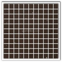 Gulfstone Quartz Mocha brown sparkly mirror tile in 2.5x2.5cm