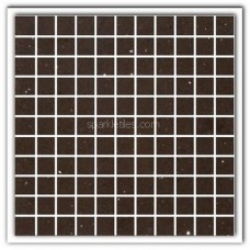 Gulfstone Quartz Mocha brown sparkly mirror tile in 2.5x2.5cm