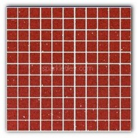 Gulfstone Quartz Ruby red sparkly mirror tile in 2.5x2.5cm